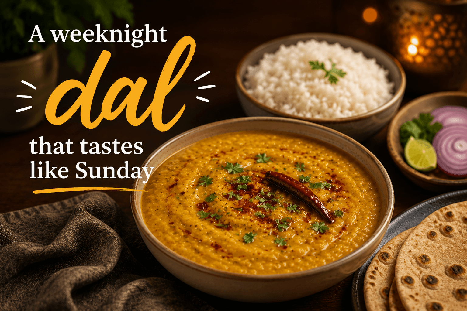 A weeknight dal that tastes like Sunday