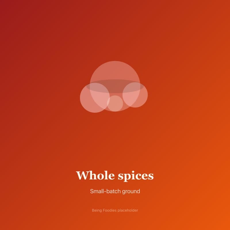 Spice jars on a shelf